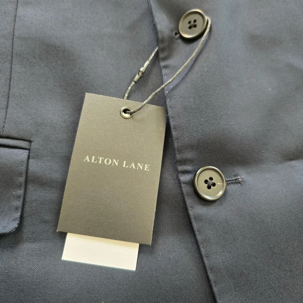 Alton Lane Mens 40S Navy Blue Tailored Fit Suit Jacket Blazer Two Button NWT